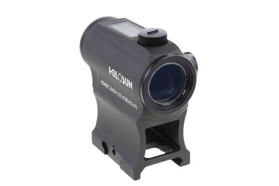 Holosun HS403C Paralow Solar Powered Red Dot Sight has a solar failsafe area located on top
